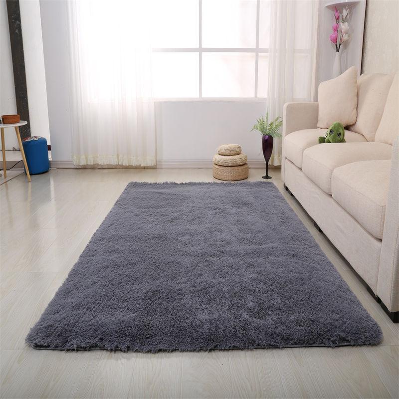 

Милий плюшевий килимок для спальні Килимок для стільця М який пухнастий килимок Вітальня Прикраса кімнати для дівчинки Ванна кімната Кудлатий килимок 80x160cm сірий