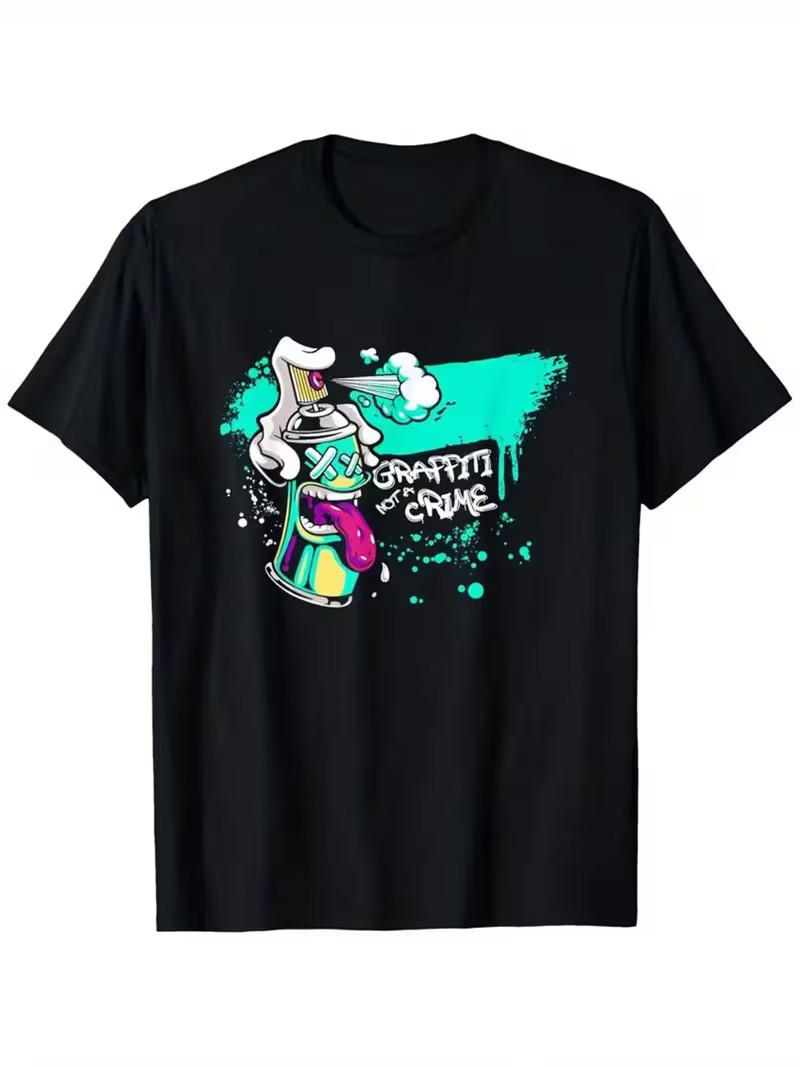 Graffiti Is Not a Crime, Spray Painting Graffiti Artist T-Shirt S разноцветный