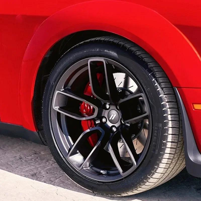 Für Dodge 4 Stück x 63mm Auto Logo Radnabendeckel Chrysler 300C Felgenabdeckung Emblem Aufkleber Charger Challenger Hell Cat SRT