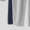 INCERUN Two Pieces Men Short Sleeve Splicing Hooded T-shirts Long Pants Sets