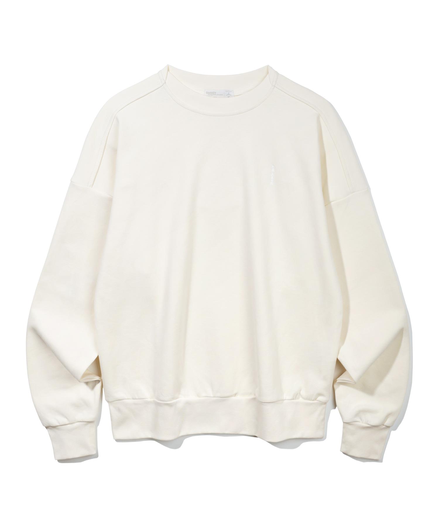 Свитшот Baken Comfort с логотипом, полуукороченный, Bk8908_Кремовый Cream/2