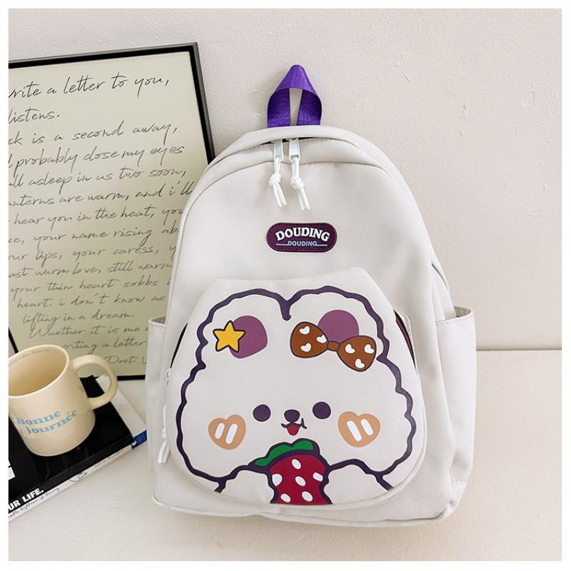 New High-value, Fresh, Sweet and Cute Rabbit Backpack, Kindergarten Level 1-3 Lightweight Backpack