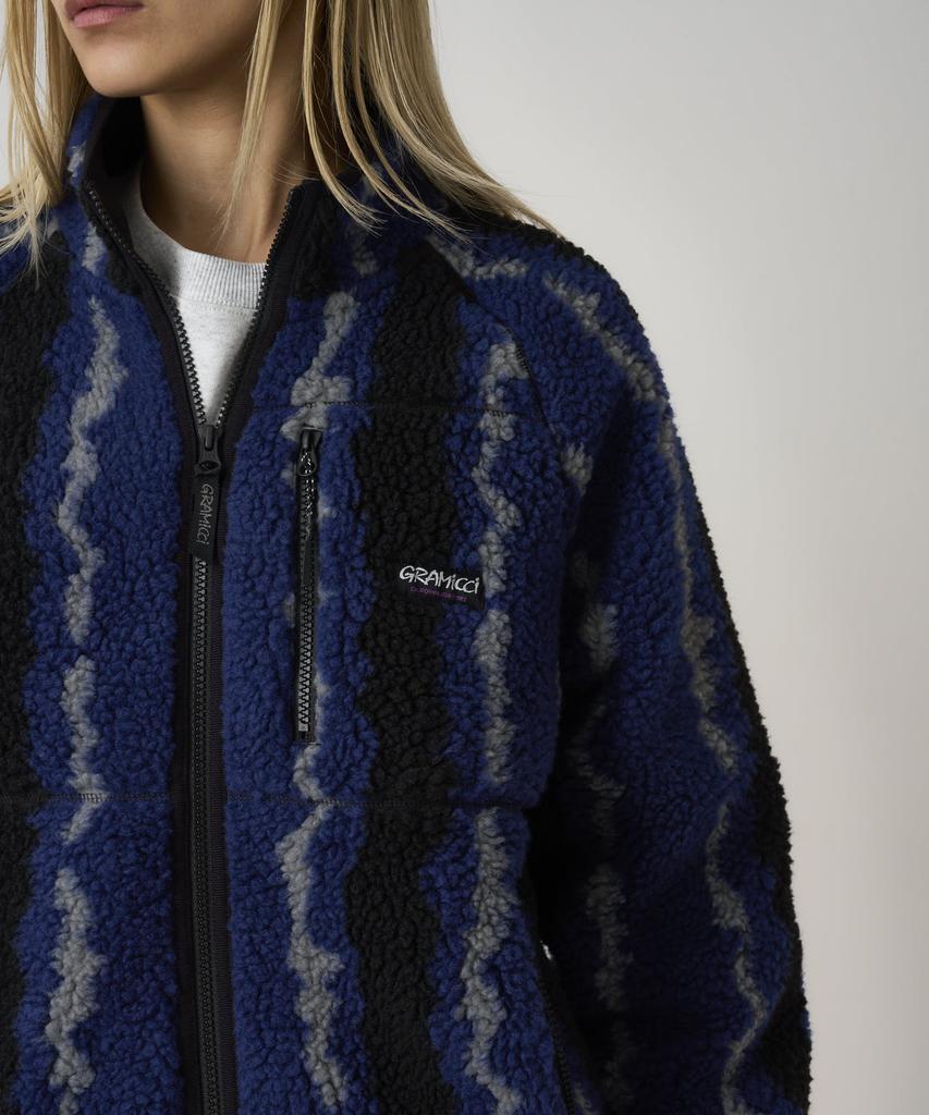 Gramicci Ripple Sherpa Jacket Navy Ripple