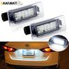 2pcsWhite LED Number License Plate Lights Lamp for Nissan Serena C27 Altima Suzuki Landy Dacia Duster 265108990E Car Accessories