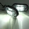2Pcs DC 10V~30V LED Side Marker Lights Car External Light Alarming Tail Light Auto Trailer Truck Lorry Lamps White Color