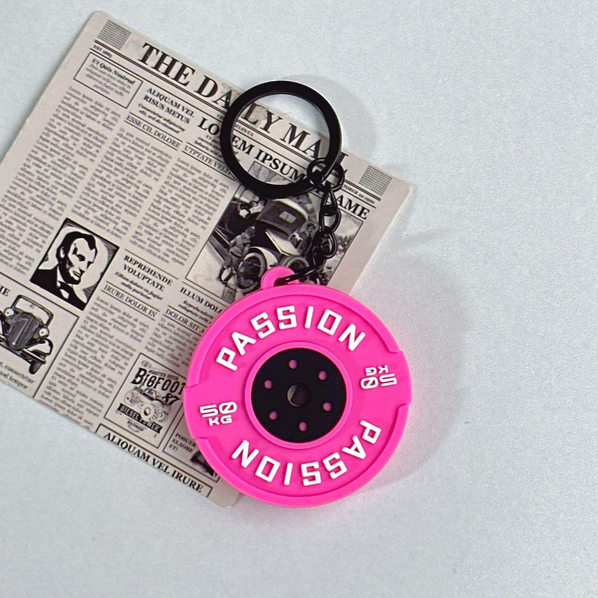 

Брелок в стиле Miu: Мини съемный кулон-шарм для фитнеса в виде штанги