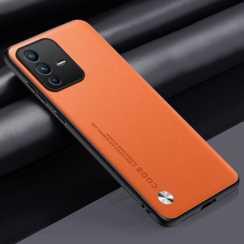 Luxusní pouzdro z PU kůže pro Vivo V23 Pro V23E Zadní kryt Matná silikonová ochrana Pouzdro na telefon pro Vivo S12 Pro V23 E 5G Coque