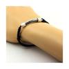 Stones and Minerals. Raw Hematite Bracelet Allevard, Isère, France. Black Color.