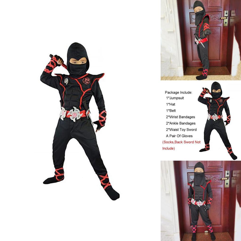 Stunning Ninjago Cosplay Costume For Kids Boys Assassin Carnival Party Fun