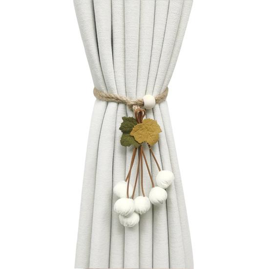 Halloween Pumpkin Curtain Tieback Farmhouse Adjustable Strap Fruit Vegetable Decorative Drape Window Curtain Holder Holdbacks Curtain Accessories