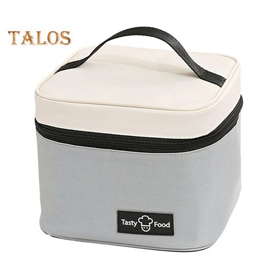 Izolowana torba o dużej pojemności Przenośny uchwyt Zamek błyskawiczny Wodoodporna folia aluminiowa Piknik na świeżym powietrzu Bento Lunch Owoce Artykuły spożywcze Żywność Torba termiczna