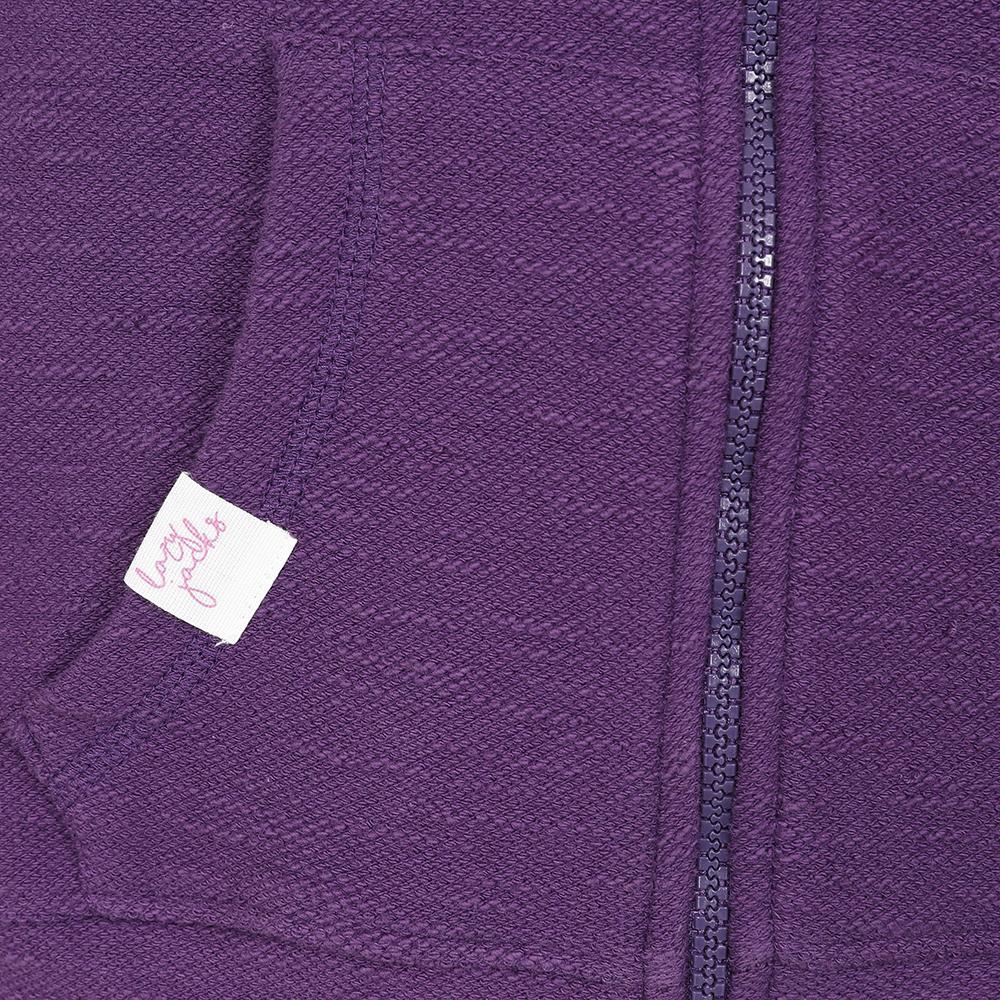 Lazy Jacks Girls Textured Full Zip Hoodie