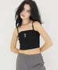 AWESOME STUDIO Crop Top Signature Sleeveless Black
