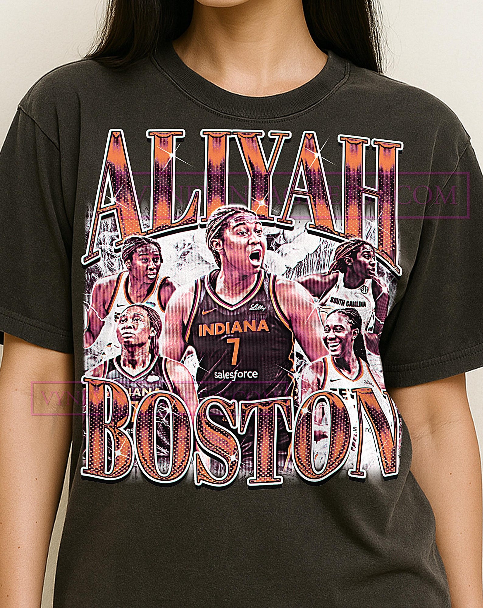 Aliyah Boston Shirt, 90s Vintage Retro Bootleg Aliyah Boston T-Shirt, Basketball Star Graphic Tee, Women s Sports Fan Apparel S