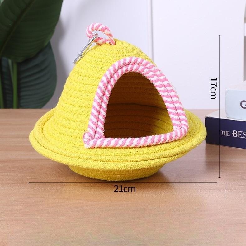 Bird Warm Nest Fleece Birdhouse Hanging Sleeping Bed Cage Accessories for Parrots Canaries Cockatiels