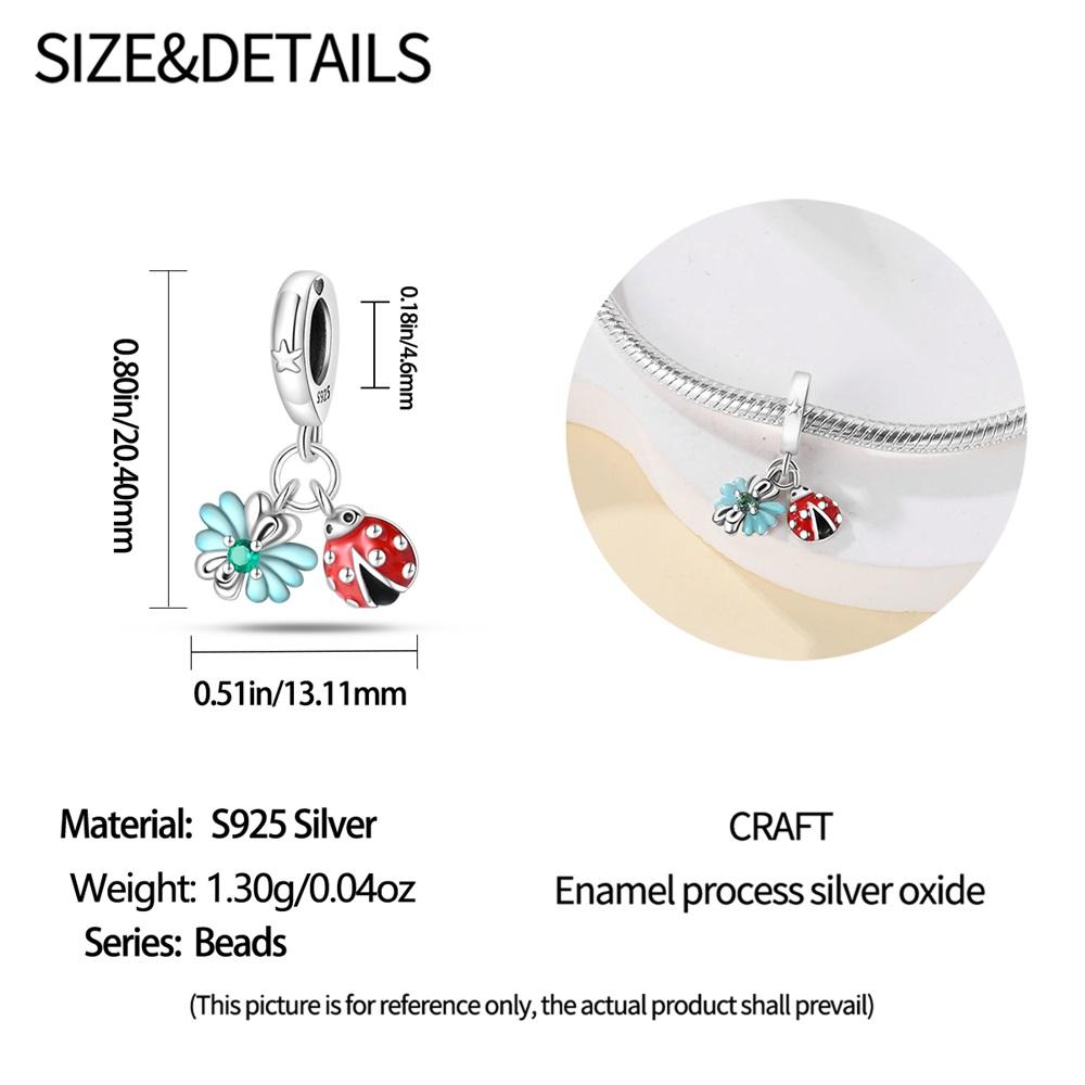 Pendentif Breloque Perle Cuivre Romantique Perles Flocons de Neige Convient Bracelet Original Pour Fabrication de Bijoux Cadeau Saint-Valentin