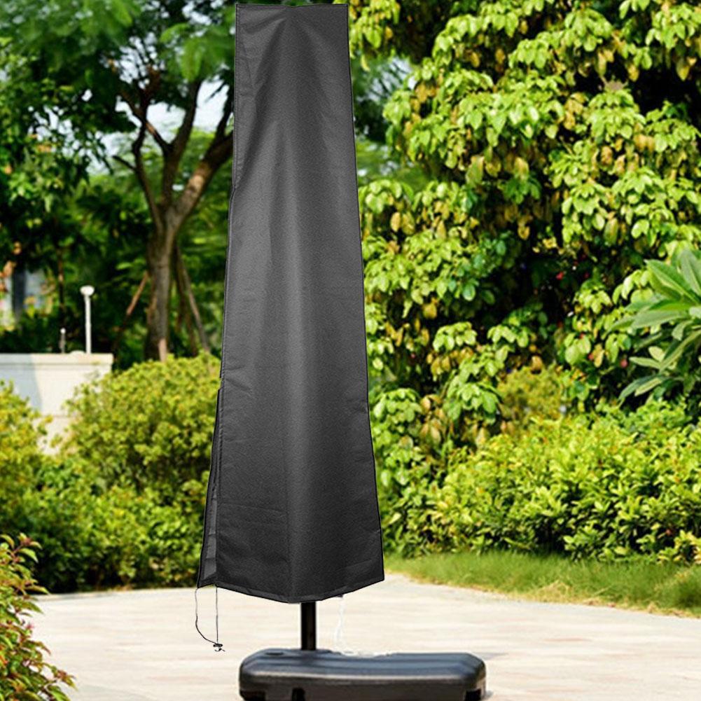 Outdoor Oxford Cloth Black Waterproof Dustproof Anti UV Umbrella Cover Protector(190x59cm)