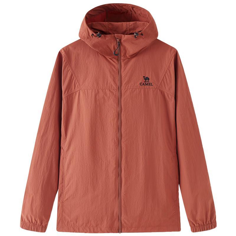 Camel Women's Hooded Windproof Water-Resistant Jacket