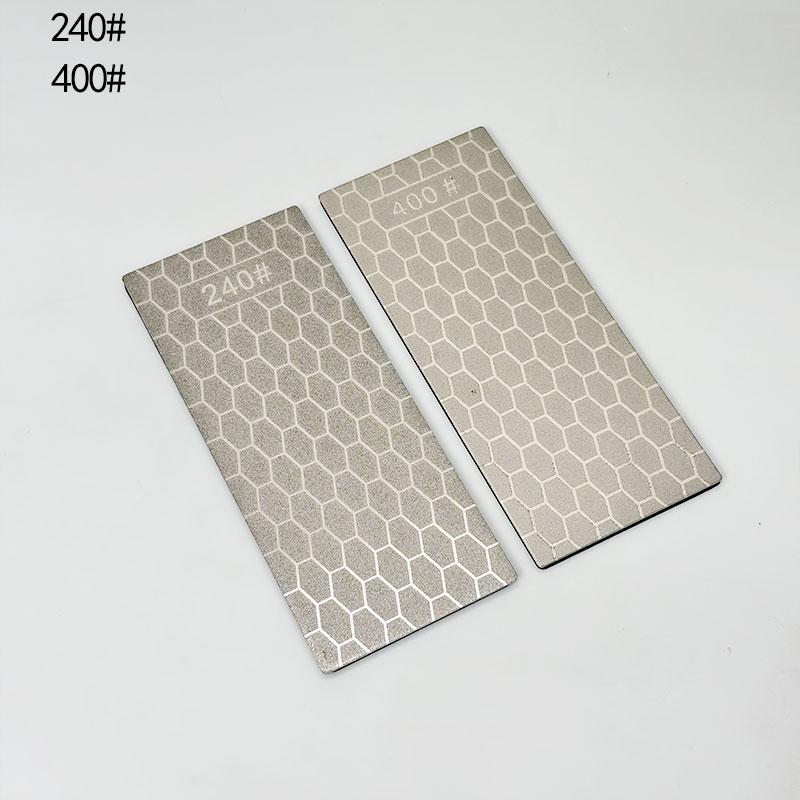 2 Pcs Professional Diamond Whetstone Ultra-thin Honeycomb Surface Fast Sharpening for Kitchen/Hunting Knives