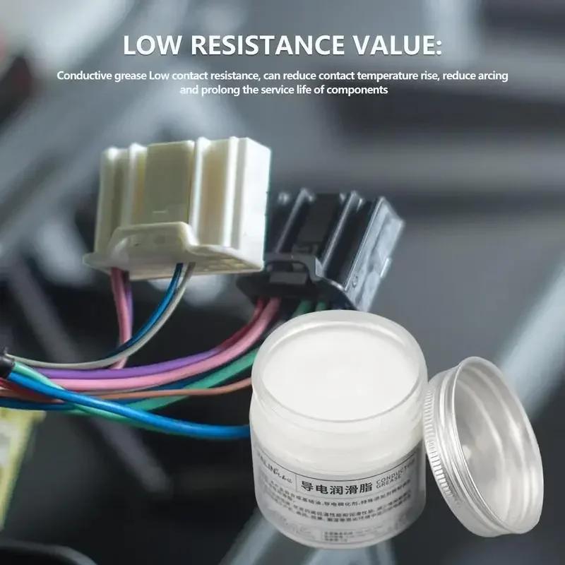 100g Electric Contact Grease Conductive Paste Electricity Compound Grease for Low Resistance Value for Household Appliances