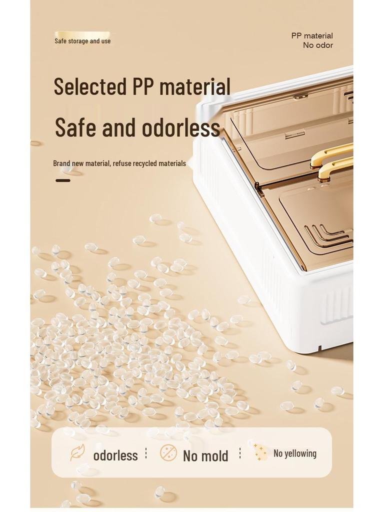 Rotating Wall-Mounted Bathroom Cabinet: No-Drill, Dustproof, Magnetic Door for Cosmetics and Medicine Storage