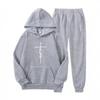 Couple's outfit solid color printed hoodie sports loose hoodie can be used as a logo, European and American casual sweatshirt