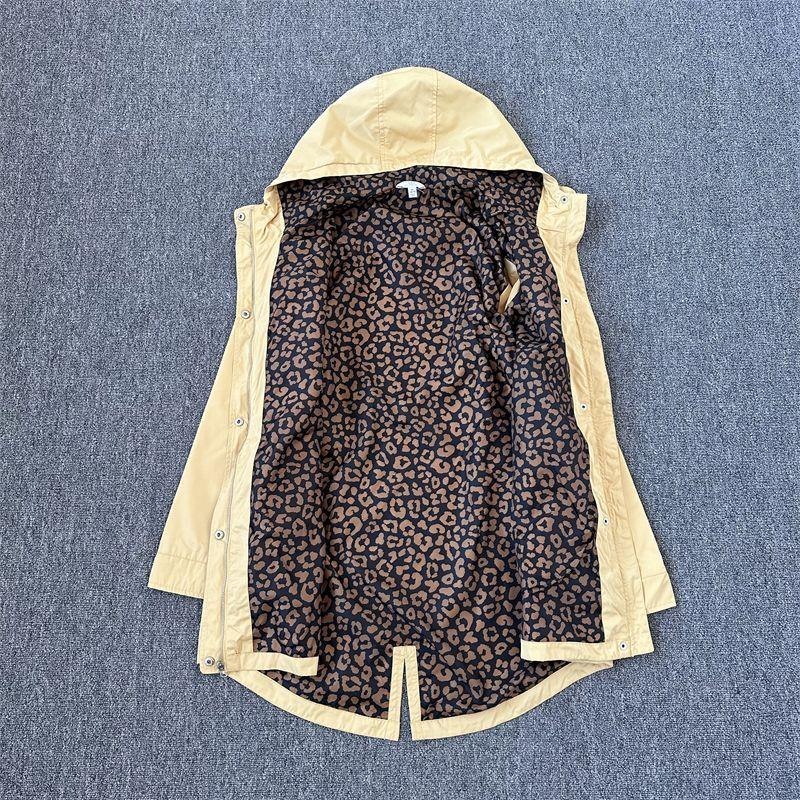 

Tail Order Plus Size Mid Length Long Length Windbreaker Women s Waist-Tight Slimming Hooded Windproof Easiest for Match Spring and Autumn Coat Tide Time yellow waist windbreaker flaw M