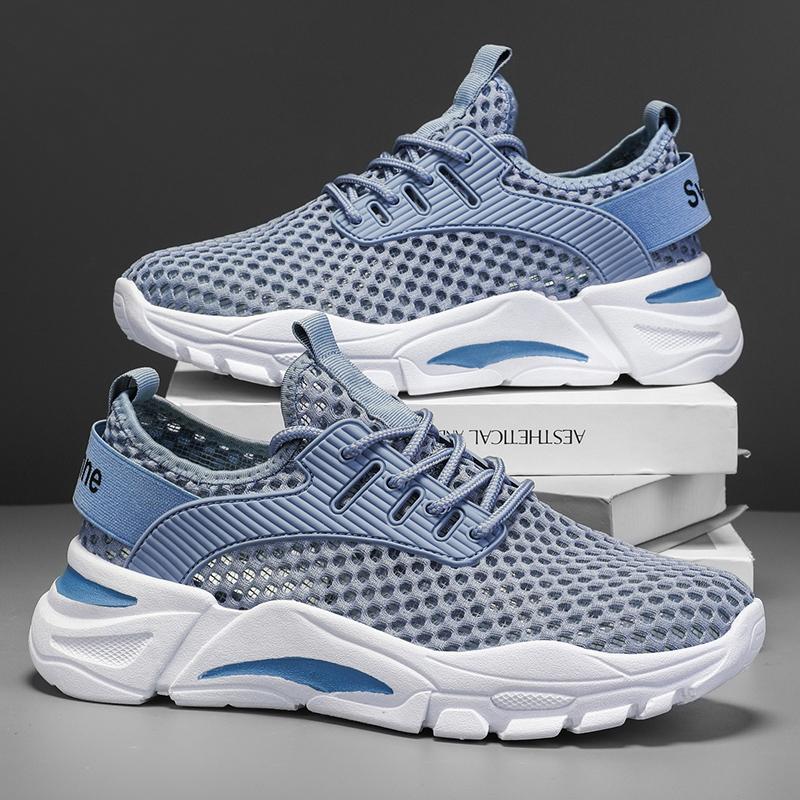 

Men Casual Shoes Summer Breathable Mesh Mens Shoes Lightweight Running Sneakers Soft Jogging Tennis Sport Shoe Size 39-44 39 чорний
