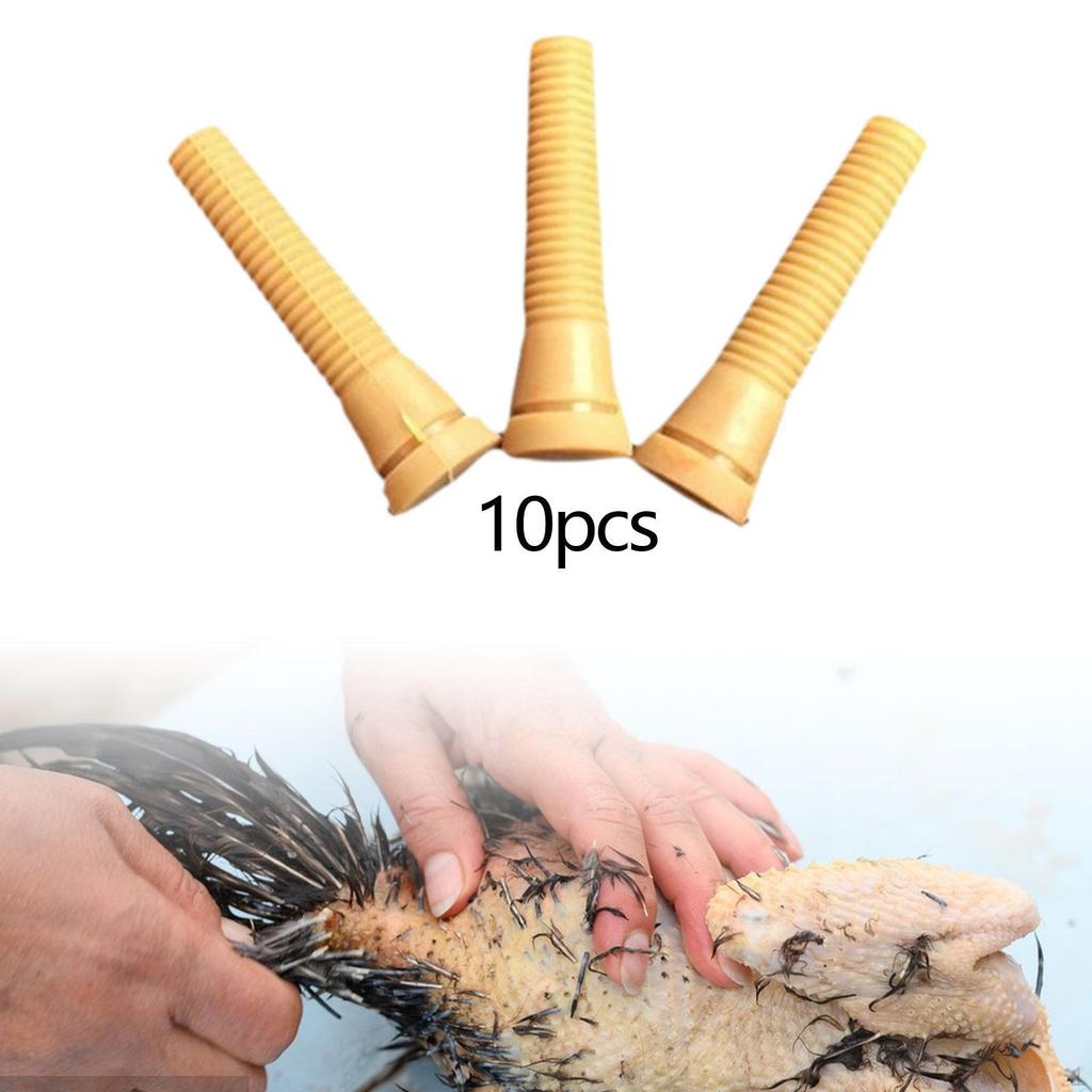 10 Pieces Chicken Plucker Fingers Plucking Attachments Replacement Duck