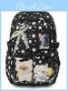 Starry Nylon Kids Backpack With Padded Shoulder Straps For School And Teens