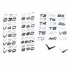 3D Car Sticker XC90 AWD D2 D3 D4 D5 D6 D7 T8 V8 Displacement Emblem  Rear Badge Decal For Volvo V40 V60 S60 C30 S90 Accessories