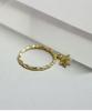 Bonbeau Double Twist Star Drop Ring (Type A)