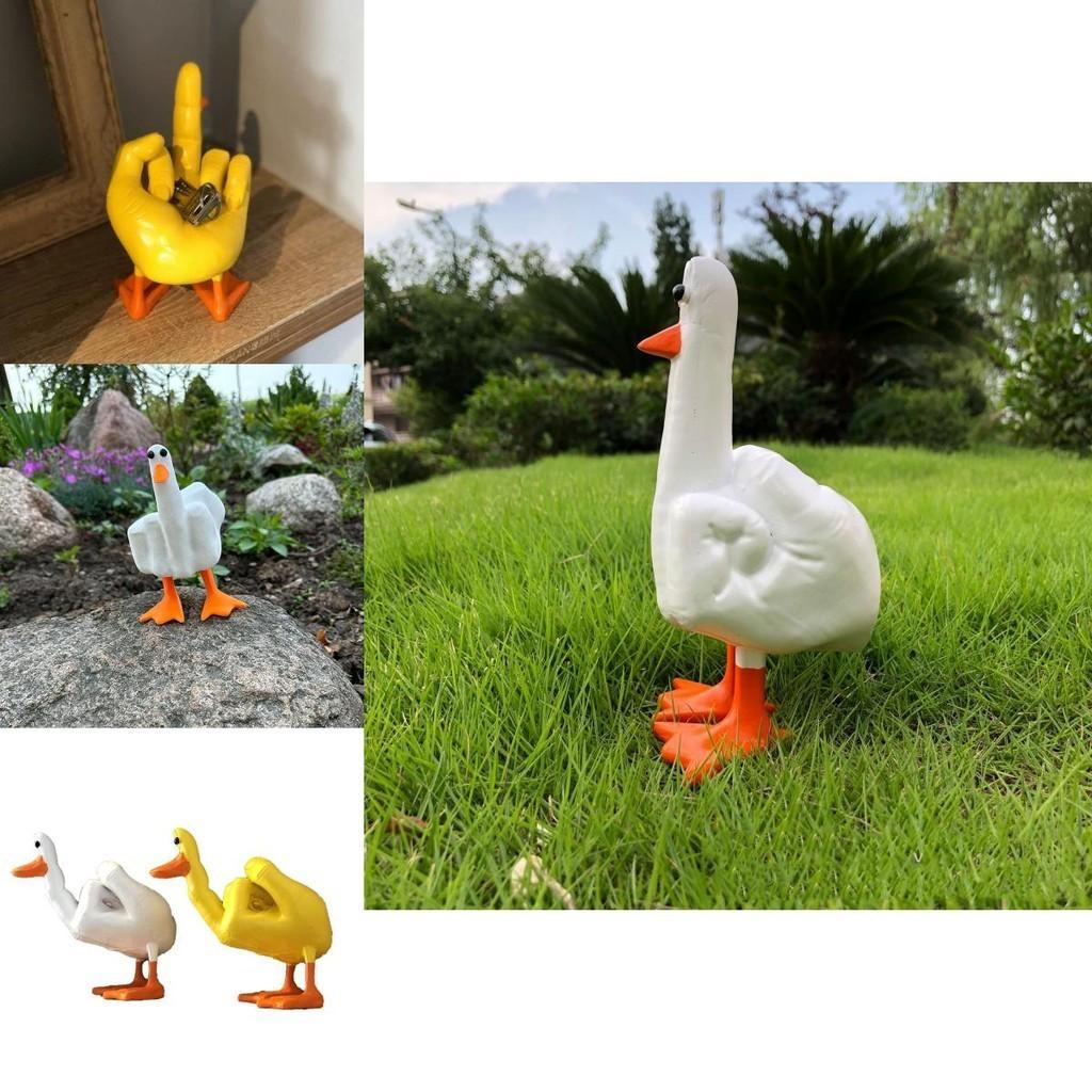 Lustige Ente Wohndekor Harzmaterial Cartoon-Stil Niedlich Kreative Dekoration Figuren)
