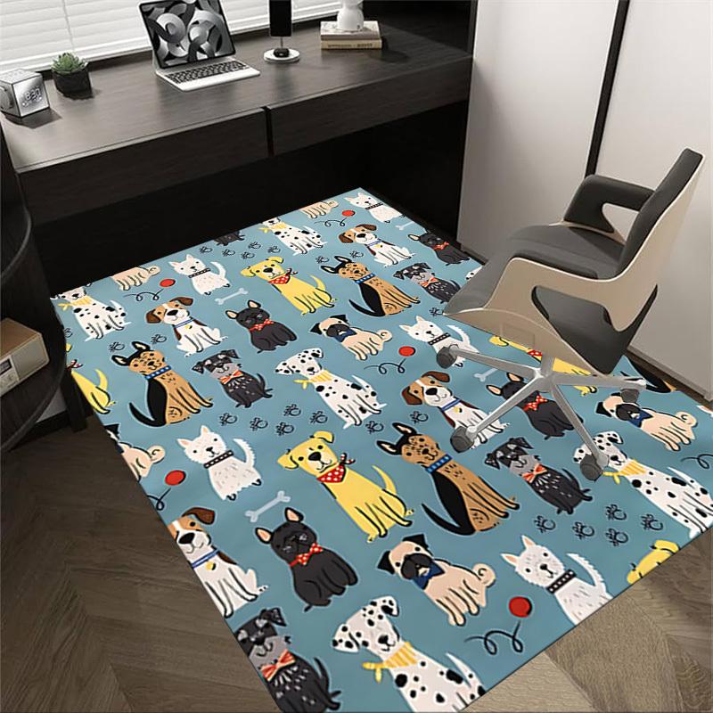 

1PC Dogs paw prints Carpet Ultra Soft, Thick & Absorbent, Non Slip Machine Washable Mat for Entryway 60cm by 90cm