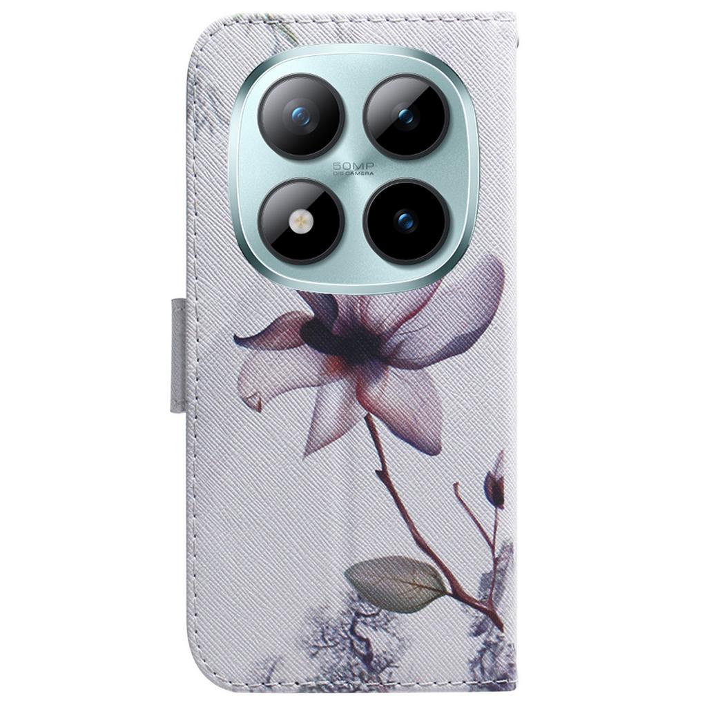 Dla Xiaomi Redmi Note 15 Pro 5G (Światowy) Etui portfelowe z nadrukiem wzoru, skórzane etui na telefon