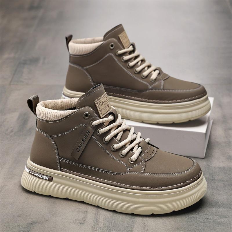 Autumn new men's boots retro shoes Martin boots platform sneakers casual board shoes