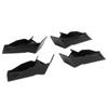 4pcs RV Gutter Spouts Direct Rain Water Away From RV Gutter Extender for Most Motorhomes Black