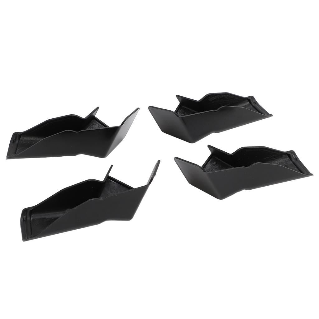 4pcs RV Gutter Spouts Direct Rain Water Away From RV Gutter Extender for Most Motorhomes Black