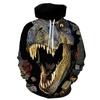 2025 Europe and the United States cross-border new products music note 3d digital printing loose casual hoodie sweater jacket
