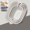 2/6/8Pcs Kitchen Sink Vegetable Drainer Fruit Basket For Fruit Washing Plastic Basin Vegetable Washing Basin Drain Basket Basin