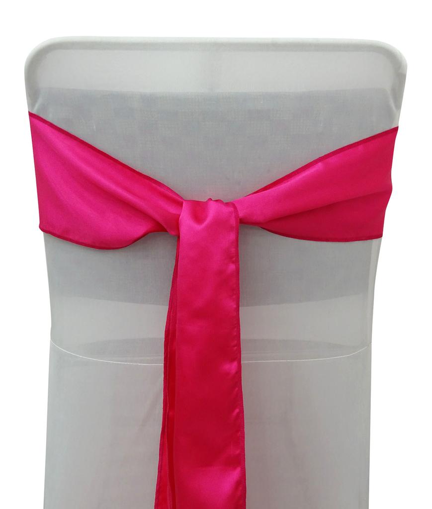 Darling Souvenir Pack Of 125 Satin Chair Sashes Bow Sash For Wedding & Events Supplies Party Decoration Chair Cover Sash - Colors