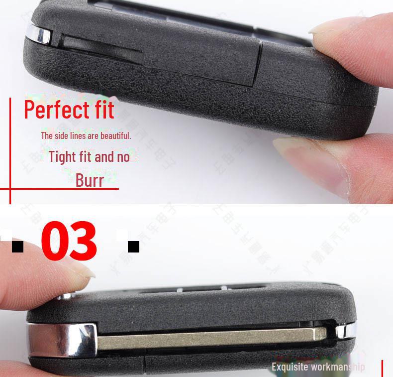 Honda Lingpai 3-Tasten Klappschlüsselgehäuse für Accord Spirior 9. Generation. Ersetzen Sie die Hülle Ihrer Fernbedienung ganz einfach.