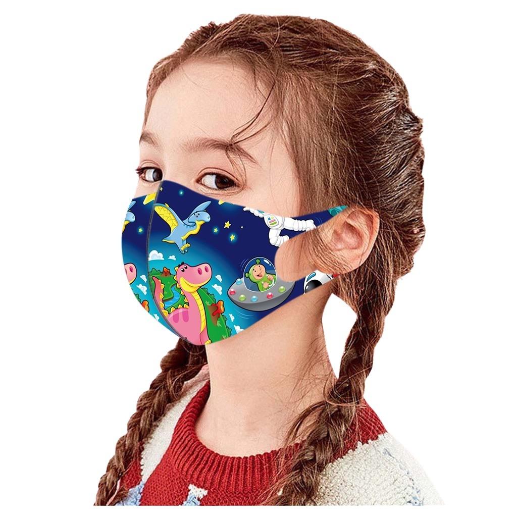 Children's Windproof Reusable Printed Face Mask 1PC