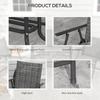 Four-Piece Metal Garden Sofa Set - Mixed Grey