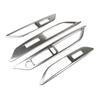 4pcs Stainless Steel Car Window Lift Switch Control Panel Frame Cover Trim for Peugeot 3008 GT 5008 GT 2017 2018 Car Accessories