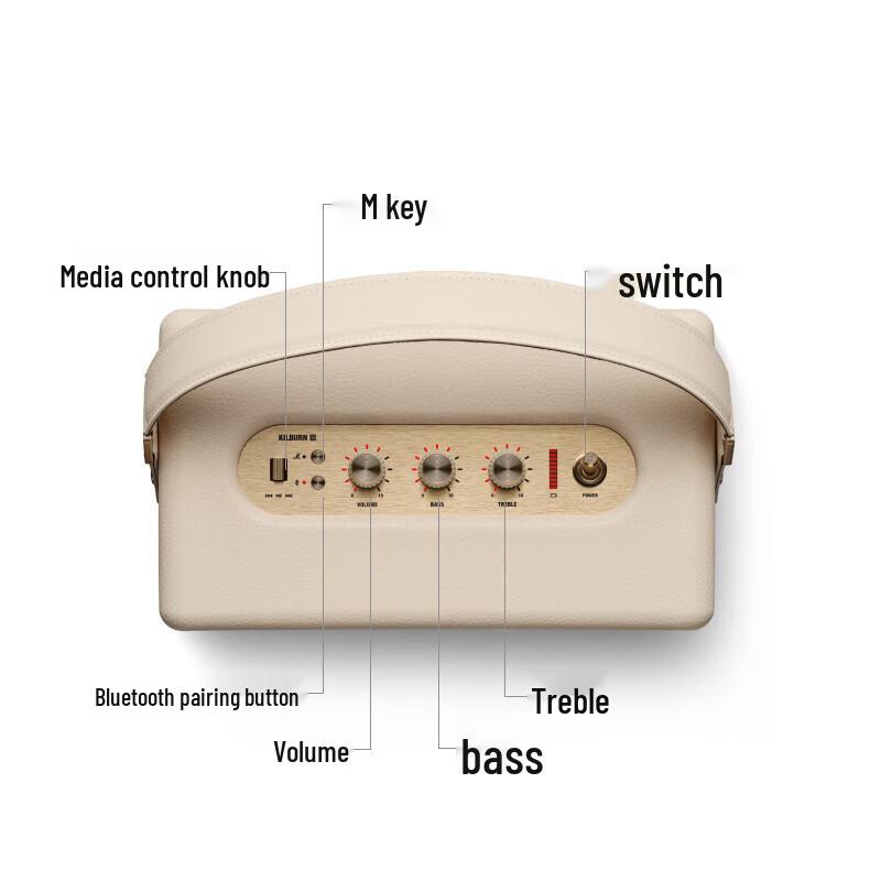 Marshall Kilburn III Portable Bluetooth Speaker