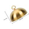 Campana in Acciaio Inossidabile Piatto a Cupola 14cm Rotonda Cupola per Sciogliere il Formaggio Coperchio per Grigliatura Coperchio per Cibo per Cucina Griglia Piastra