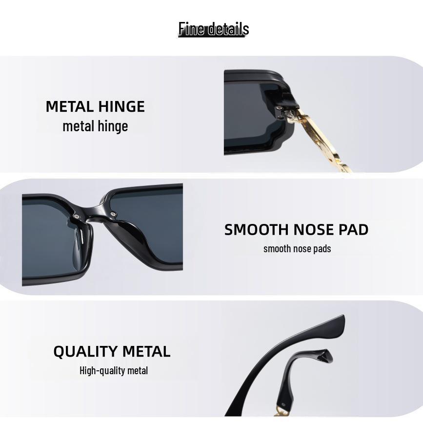High-End Women's Fashion Sunglasses - Slimming, Large-Frame, Brand Style, Streamlined Design