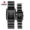 Watch Rectangle Square Couple Watch 104A Fashion Ceramic Watch Women
