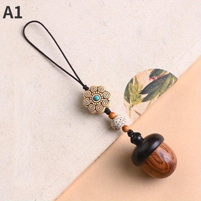 

Подвеска-брелок для автомобиля в виде сандалового дерева, подвеска-цепочка для телефона в виде сосновой шишки, можно открутить для аксессуаров как для мужчин, так и для женщин A1